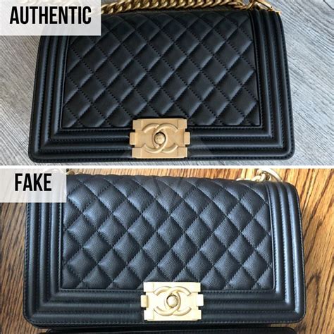 chanel boy authentic vs fake